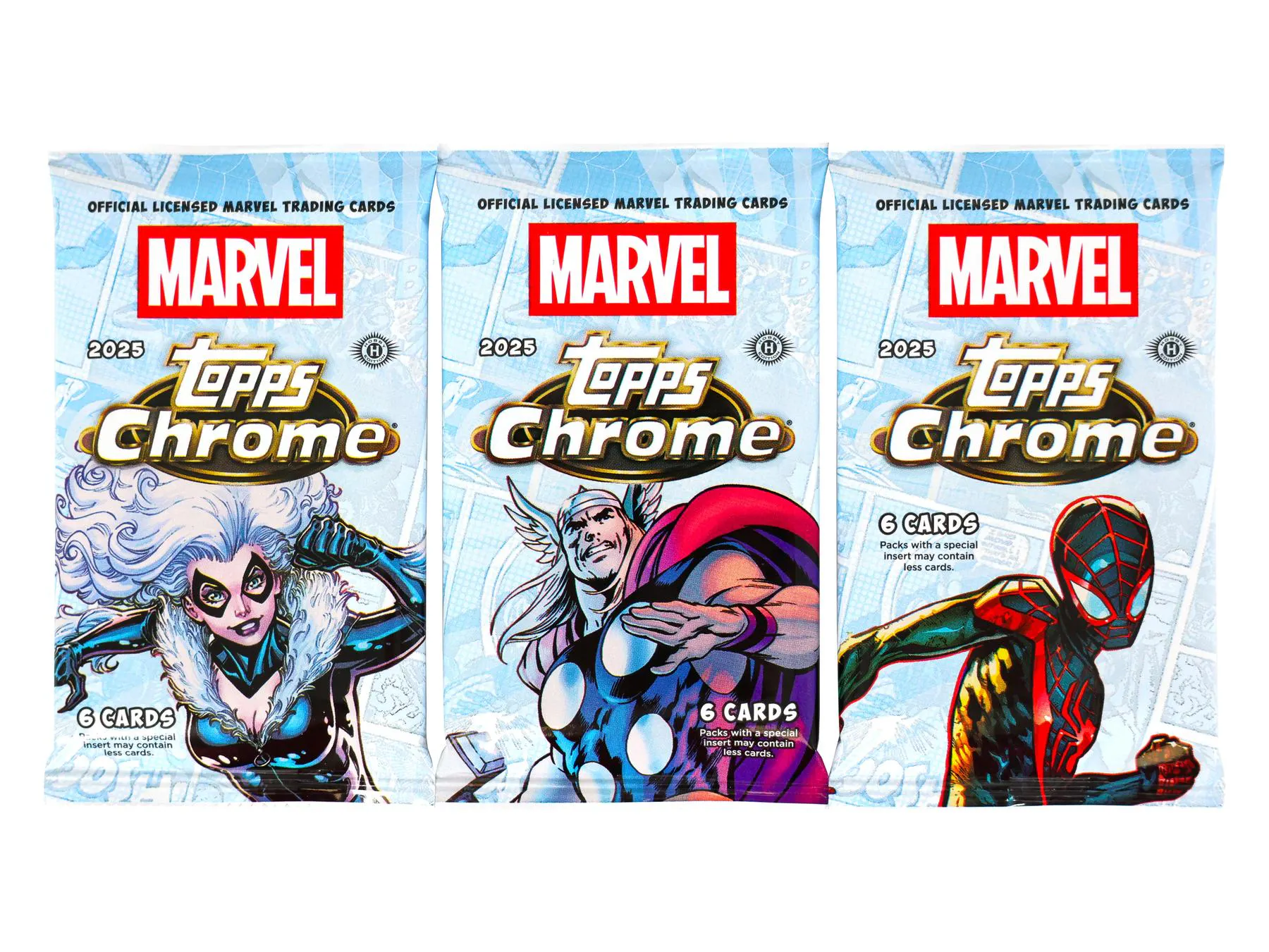 2025 Topps Marvel Comics Chrome Hobby Pack 2025 Topps Marvel Comics Chrome Hobby Pack
