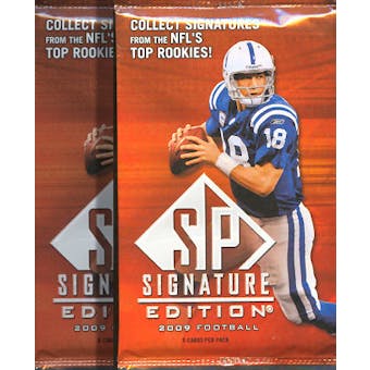2009 Upper Deck SP Signature Edition Football Retail Pack (Lot of 2)