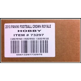 2010 Panini Crown Royale Football Hobby 12-Box Case