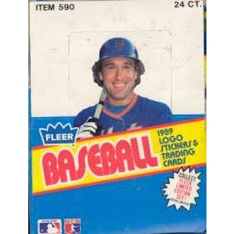 1989 Fleer Baseball Rack Box