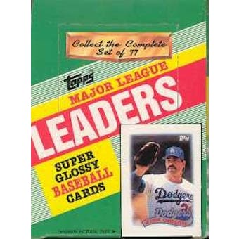1989 Topps League Leaders Baseball Wax Box