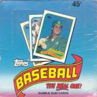 1989 Topps Baseball Test Issue Box