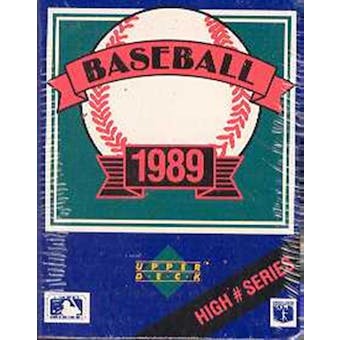 1989 Upper Deck High # Baseball Factory Set