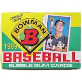 1989 Bowman Baseball Wax Box