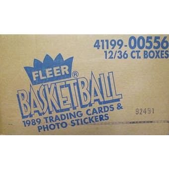 1989/90 Fleer Basketball Wax 12-Box Case