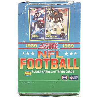 1989 Score Football Wax Box