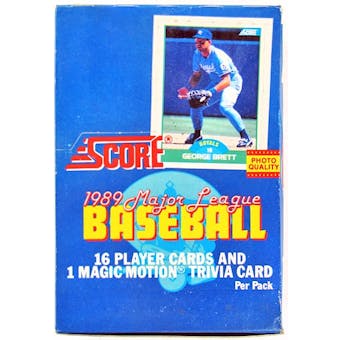 1989 Score Baseball Wax Box