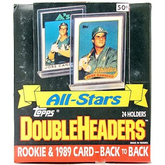 1989 Topps All-Star Doubleheader Baseball Wax Box