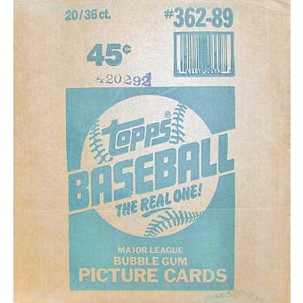 1989 Topps Baseball Wax 20-Box Case