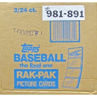1989 Topps Baseball Rack 3-Box Case