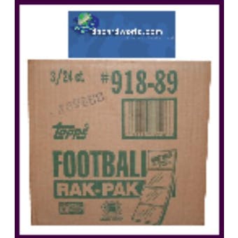 1989 Topps Football Rack 3-Box Case