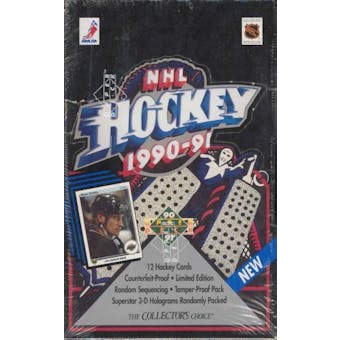 1990/91 Upper Deck English Low # Hockey Wax Box