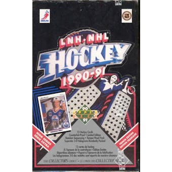 1990/91 Upper Deck French Hi # Hockey Wax Box