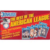 1990 Donruss Best of the American League Baseball Factory Set