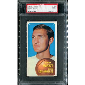 1970/71 Topps Basketball #160 Jerry West PSA 7 (NM) *9273
