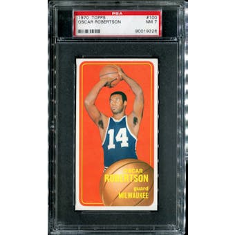 1970/71 Topps Basketball #100 Oscar Robertson PSA 7 (NM) *9328