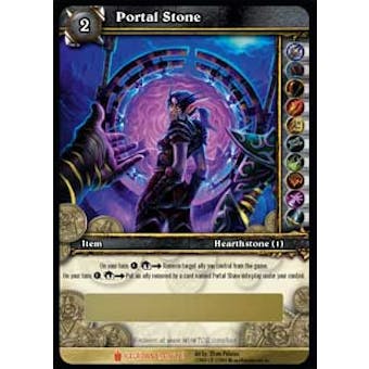World of Warcraft WoW Icecrown Single Portal Stone Loot Card Unscratched