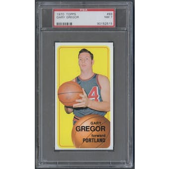 1970/71 Topps Basketball #89 Gary Gregor PSA 7 (NM) *2515