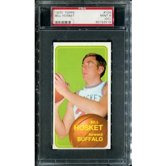 1970/71 Topps Basketball #104 Bill Hosket PSA 9 (MINT) (OC) *2519