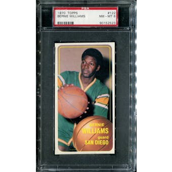 1970/71 Topps Basketball #122 Bernie Williams PSA 8 (NM-MT) *2523