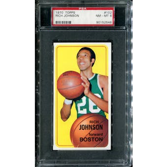 1970/71 Topps Basketball #102 Rich Johnson PSA 8 (NM-MT) *2546