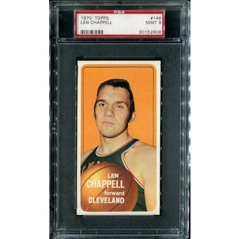 1970/71 Topps Basketball #146 Len Chappell PSA 9 (MINT) *2608