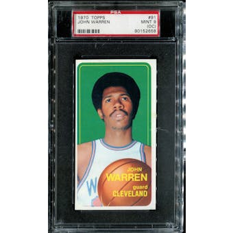 1970/71 Topps Basketball #91 John Warren PSA 9 (MINT) (OC) *2658