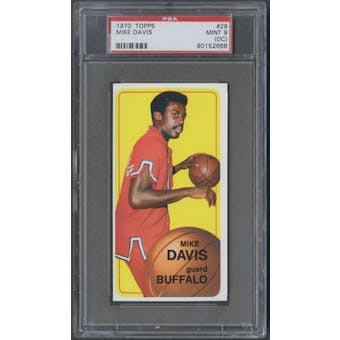1970/71 Topps Basketball #29 Mike Davis PSA 9 (MINT) (OC) *2668