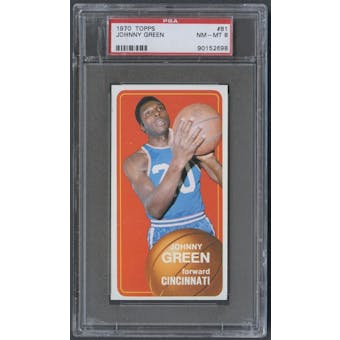 1970/71 Topps Basketball #81 Johnny Green PSA 8 (NM-MT) *2698