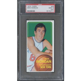 1970/71 Topps Basketball #26 Mike Riordan PSA 9 (MINT) (OC) *2711