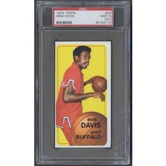 1970/71 Topps Basketball #29 Mike Davis PSA 9 (MINT) (OC) *2712
