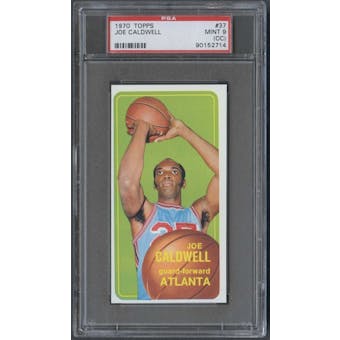 1970/71 Topps Basketball #37 Joe Caldwell PSA 9 (MINT) (OC) *2714