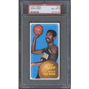 1970/71 Topps Basketball #12 John Trapp PSA 8 (NM-MT) *2748