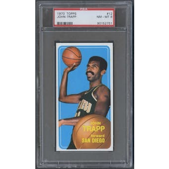 1970/71 Topps Basketball #12 John Trapp PSA 8 (NM-MT) *2751