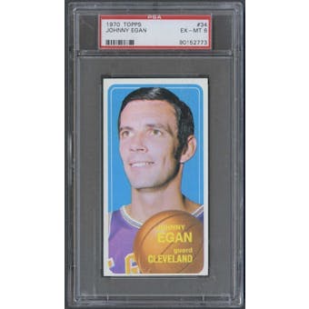 1970/71 Topps Basketball #34 Johnny Egan PSA 6 (EX-MT) *2773