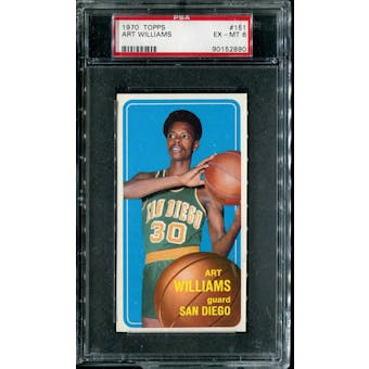 1970/71 Topps Basketball #151 Art Williams PSA 6 (EX-MT) *2890