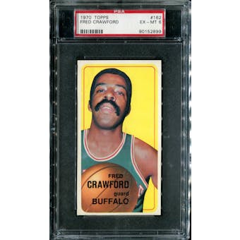 1970/71 Topps Basketball #162 Fred Crawford PSA 6 (EX-MT) *2899