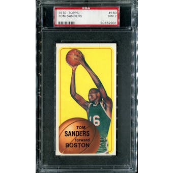 1970/71 Topps Basketball #163 Tom Sanders PSA 7 (NM) *2901