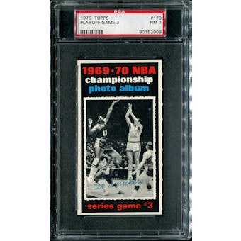 1970/71 Topps Basketball #170 Playoff Game 3 - Dave DeBusschere PSA 7 (NM) *2909