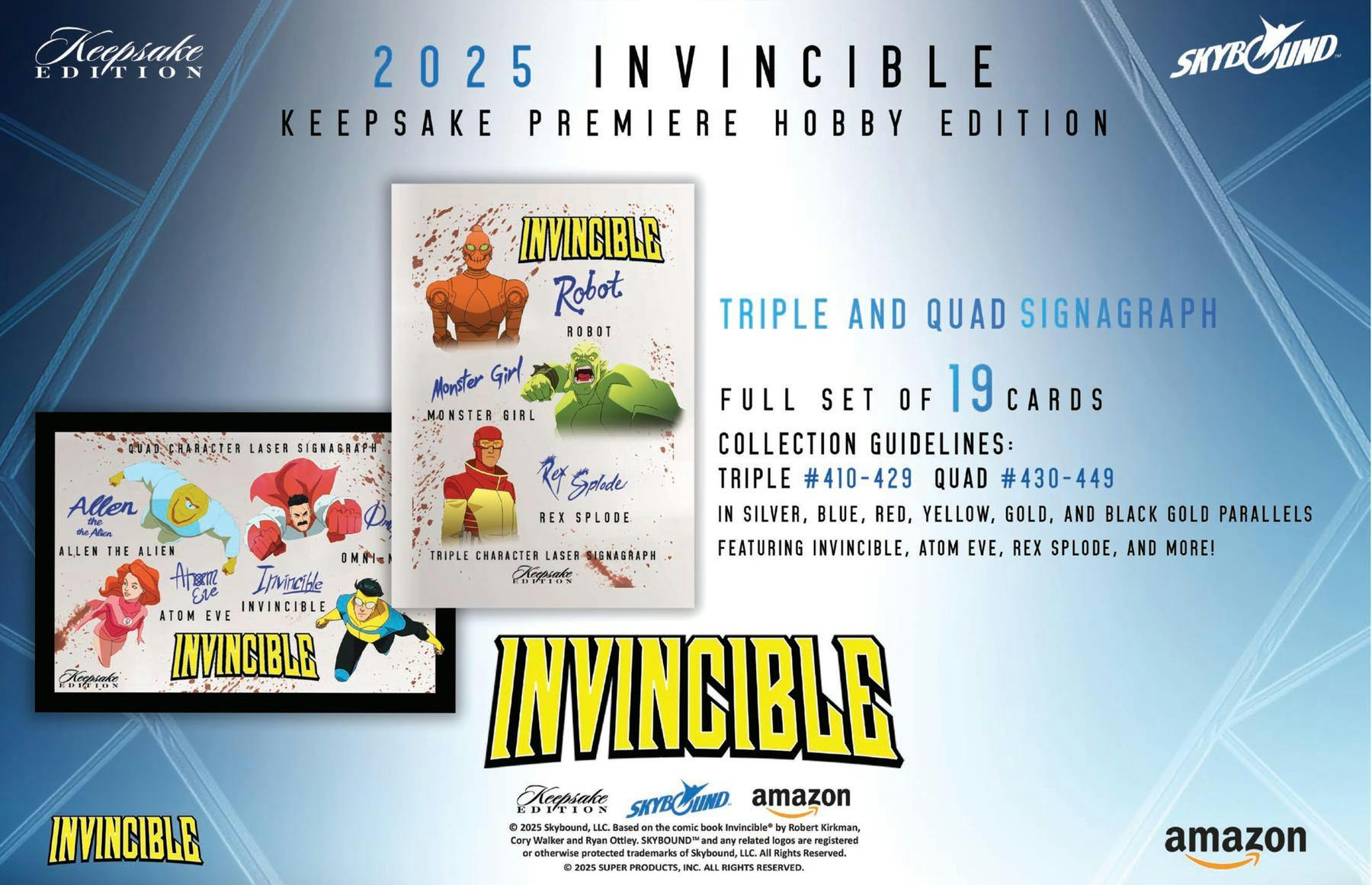 Keepsake Invincible Premiere Edition Hobby Box (Keepsake Trading Cards ...