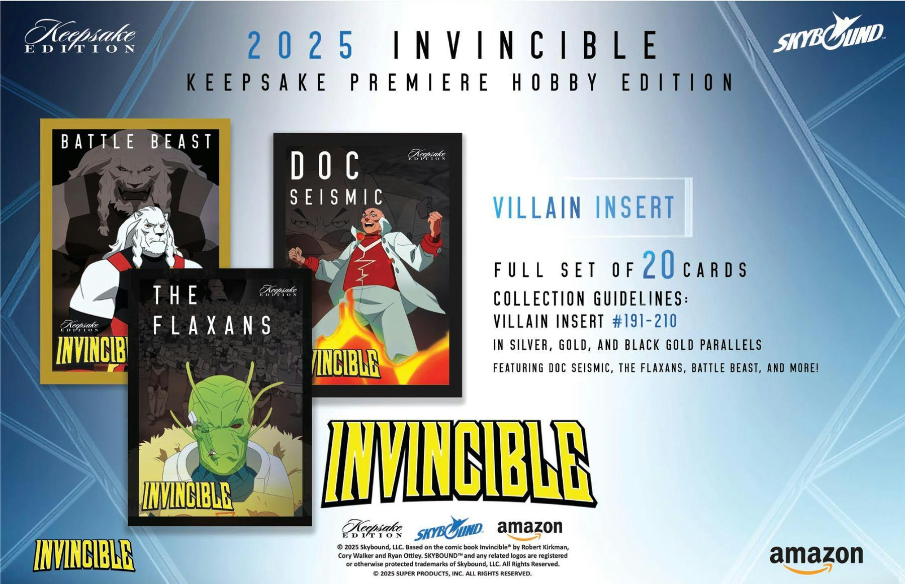Keepsake Invincible Premiere Edition Hobby Box (Keepsake Trading Cards ...