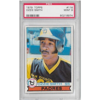 1979 Topps Baseball #116 Ozzie Smith PSA 9 (MINT) Rookie *8974