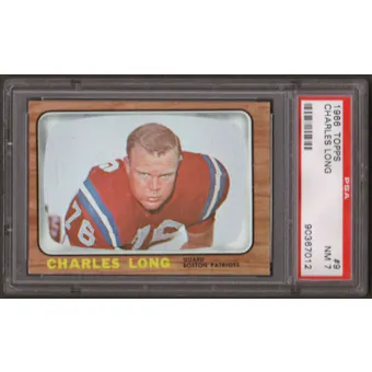 1966 Topps Football #9 Charles Long PSA 7 (NM) *7012