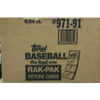 1991 Topps Baseball Rack 6-Box Case