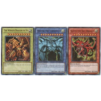 Yu-Gi-Oh Legendary Collection Egyptian God Card Ultra Rare Complete Set