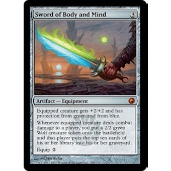 Magic the Gathering Scars of Mirrodin Single Sword of Body and Mind Foil NEAR MINT (NM)