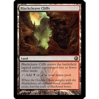Magic the Gathering Scars of Mirrodin Single Blackcleave Cliffs FOIL - SLIGHT PLAY (SP)