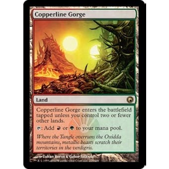 Magic the Gathering Scars of Mirrodin Single Copperline Gorge - NEAR MINT (NM)