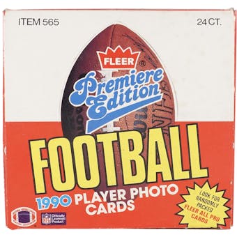 1990 Fleer Football Cello Box