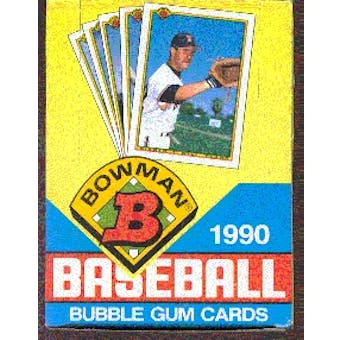 1990 Bowman Baseball Wax Box